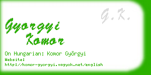 gyorgyi komor business card